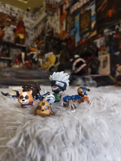 kakashi and ninja dogs chibi set product photo