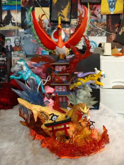 pokemon legendary beasts diorama product photo