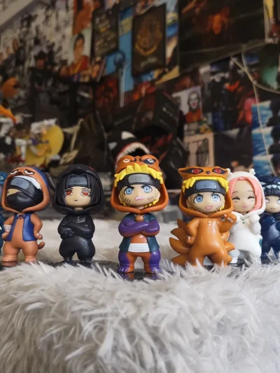 Naruto Chibi Cosplay Costume Figure Set (8-Piece)